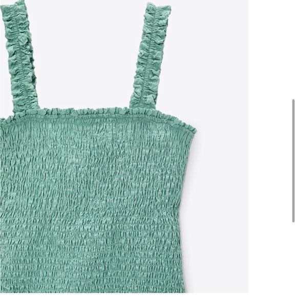 Zara - Smocked Mini Dress - Picture 4 of 6